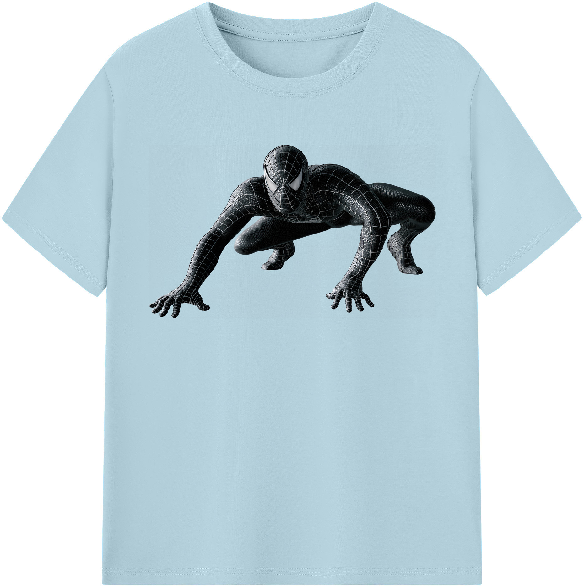 （画像用） Spider Man スパイダーマン 綿100％半袖Tシャツ（フロントプリント）
